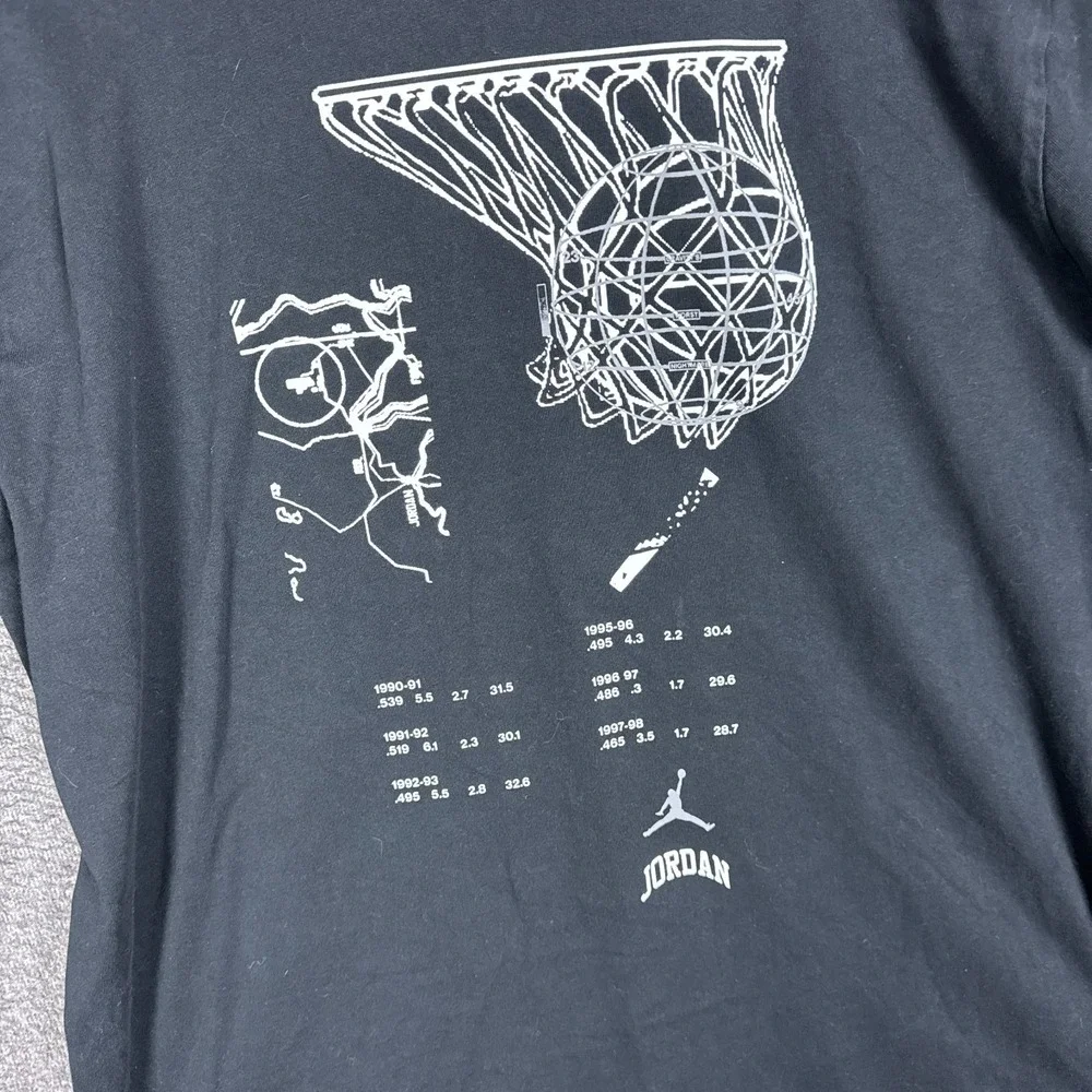 Air Jordan Hooded Shirt Mens XL Black Jumpman Graphic Dri-Fit Short Sleeve